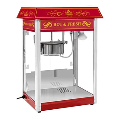 Royal Catering - RCPS-16.3 - Macchina Per Popcorn Professionale Rossa