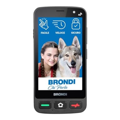 BRONDI Smartphone Amico Pocket - Nero - Android 12 Go