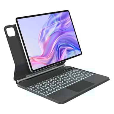 WINCHKING Tastiera per iPad Air 11 2024 (M2), Magic Keyboard per iPad Pro 11" (4a/3a/2a/1a) generazione, Custodia Tastiera per iPad Air 5/4, Design Magnetico Galleggiante, Touchpad Retroilluminazione