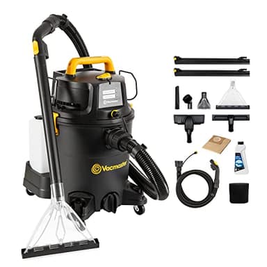 Vacmaster VK1323PFR 1300W 23L 3-in-1 Aspirapolvere Aspira, Lava & Asciuga, Pulisce Pavimenti & Tappeti,Aspirapolvere a bidone e a traino