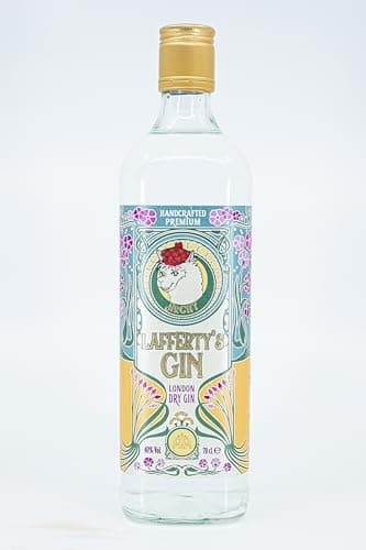Lafferty’s London Dry Gin Scozzese - Pulito, con un Sapore Dominante di Ginepro e Note di Agrumi - Distillato in Scozia – 40% vol. – 70cl