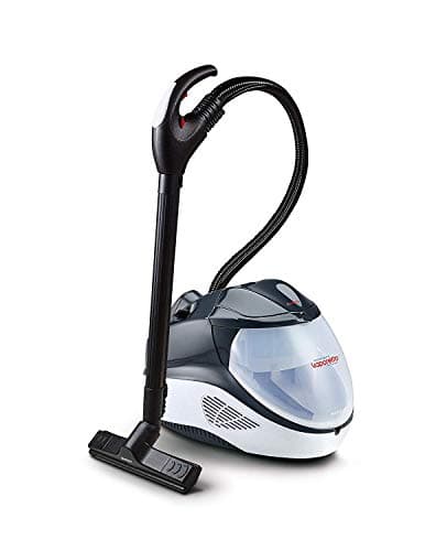 Polti Vaporetto Lecoaspira FAV70 Intelligence, Pulitore a Vapore e Aspirapolvere con Filtro ad Acqua, Pressione Caldaia Max 5,5 Bar, Potenza Totale 2200 W, Aspira Liquidi e Sporco Secco, Nero