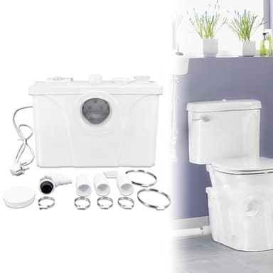 Froadp Pompe per Fognature Sanitarie da 700W Sistema di Sollevamento per uso Domestico Pompa per Fognature, Lavabo da Cucina, per WC e Lavabo, con Filtro a Carbone e Pannello di Servizio Rimovibile