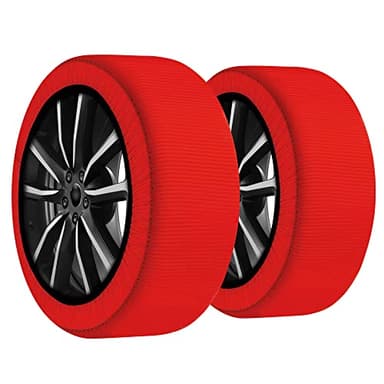 Calze da neve Taglia L - Per auto, SUV, 4×4, furgoni - Omologate EN 16662-1