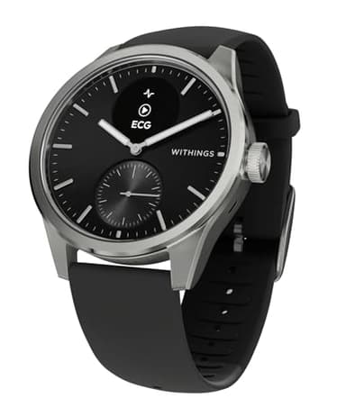 Withings ScanWatch 2 Orologio da polso per uomo e donna, elettrocardiogramma ECG, SpO2, temperatura, monitoraggio del sonno, salute respiratoria, attività, calorie, impermeabile, batteria da 30