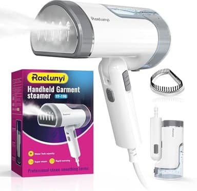 Raelunyi Ferro da Stiro Verticale, Potente Stiratrice Verticale, Design Pieghevole e Portatile, Riscaldamento Rapido, Adatto per Casa e Viaggio, Ideale per Vari Tessuti