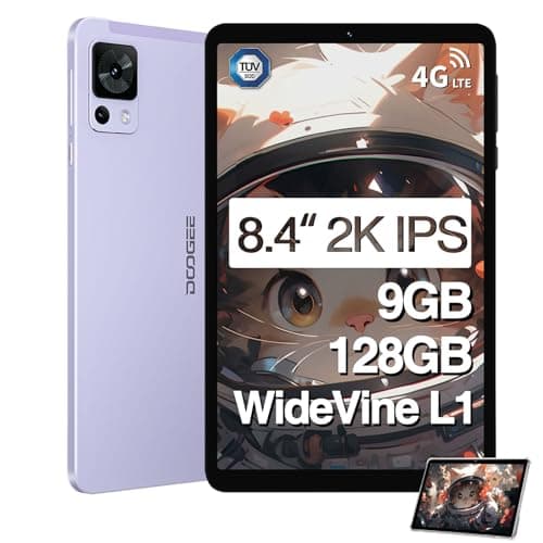 DOOGEE T20 MINI Tablet Android 13, Tablet 8 Pollici, Widevine L1, 9 GB+128 GB/TF 1TB, T606, 5060mAh, Tablet in Offerta, 5G WiFi, 13MP+5MP, Tablet 4G LTE/OTG/GPS/BT 5.0/Gaming Tablet, Tablet Con SIM