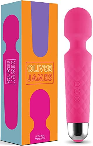 Vibratore Sessuale per Donna - Massaggiante Personale Con 8 Velocità e 20 Modalità - Stimolatore Punto G - Dildo vibrante, Vibratorepunto squirt, Giocattoli Sessuali - Oliver James (Rosa)