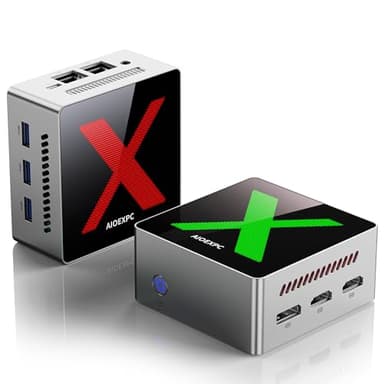AIOEXPC Mini PC 512 GB SSD,12 GB LPDDR5,Mini PC Windows 11 Pro Intel Alder Lake N95 (Fino a 3,4 GHz),Mini Computer 2xHDMI,1xDP,4K UHD,WiFi/BT,per Ufficio/Casa/Lavoro