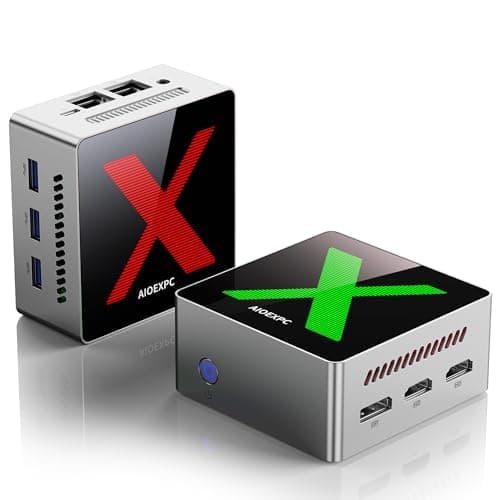 AIOEXPC Mini PC 512 GB SSD,12 GB LPDDR5,Mini PC Windows 11 Pro Intel Alder Lake N95 (Fino a 3,4 GHz),Mini Computer 2xHDMI,1xDP,4K UHD,WiFi/BT,per Ufficio/Casa/Lavoro