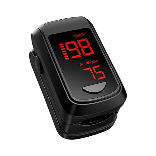 Saturimetro Da Dito Professionale Certificato Per il Monitoraggio Della Saturazione di Ossigeno Nel Sangue, HOLFENRY Saturimetro Da Dito Pulsossimetro Con OLED Display