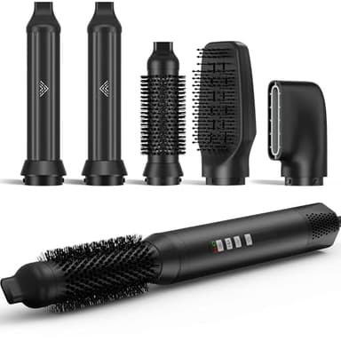 JINYAWA 5 in 1 Spazzola Asciugacapelli, 110,000 RPM Spazzola Rotante Per Capelli, Spazzola Elettrica Per Capelli, Spazzola Phon, Spazzola Ad Aria Calda Per Capelli, Styler Capelli, Hair Styler