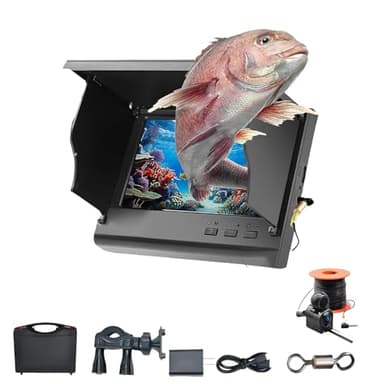 Colitt Underwater Fishing Camera, Colitt Underwater Camera, 4.3/5 Inch Portable Ice Fishing Cameras with 30 Meter Cable, LCD Monitor HD FishFinder, Ip68 Waterproof Cameras (20m,5.0in)