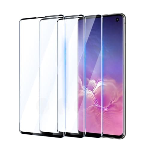 3 Pezzi Vetro Temperato per Samsung Galaxy S10 6,1 Pollici, 3D Pellicola Prottetiva Film Protezione Schermo Anti Graffio, Durezza 9H, HD Chiaro Trasparente Glass, Senza Bolle