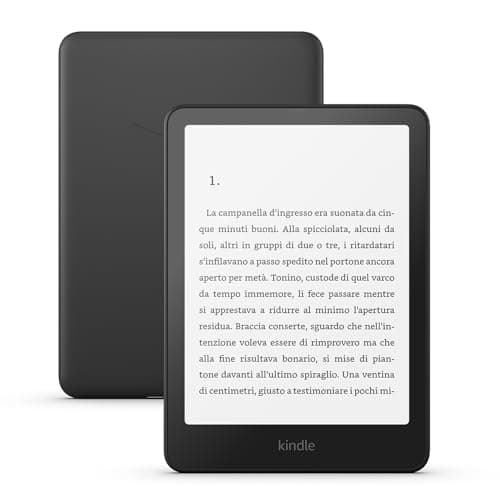 Nuovo Amazon Kindle Paperwhite (16 GB) | Il nostro Kindle più veloce di sempre, nuovo schermo antiriflesso da 7’’, la batteria dura settimane | Con pubblicità | Nero