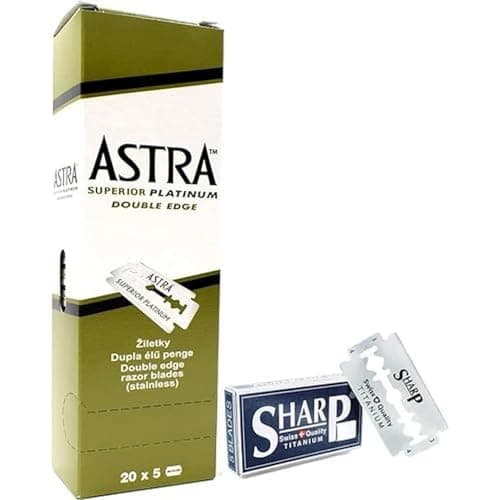 100 Astra Platinum lamette e 5 Sharp Titanium
