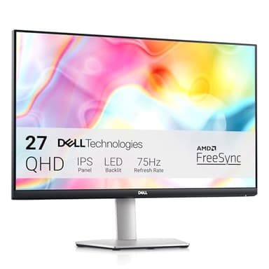 Dell S2722DC USB-C 27" QHD (2560x1440) Monitor, 75Hz, IPS, 4ms, AMD FreeSync, 99% sRGB, Altoparlanti integrati, USB-C, 2x HDMI, 2x USB, 3 Anni di Garanzia, Argento
