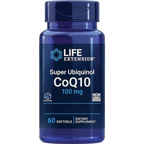 Life Extension, Super Ubiquinol, 100 mg, Kaneka-Q10, 60 Capsule molli, Testato in Laboratorio, Senza Glutine, Senza Soia, Non OGM