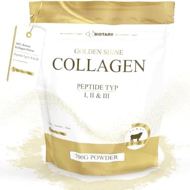 Collagene in polvere 700g | Idrolizzato di collagene puro al 100% | Peptidi 1-2 - 3 | Eccellente solubilità | 100% puro e originale | Senza additivi | Sapore neutro