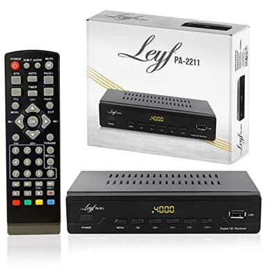 LEYF PA-2211 Decoder DVB-T2 Full HD 1080p Ricevitori Digitale Terrestre (HDTV, DVB-T/T2, Scart, USB)