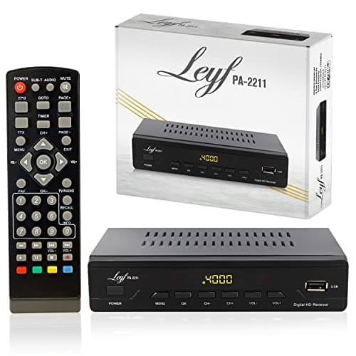 LEYF PA-2211 Decoder DVB-T2 Full HD 1080p Ricevitori Digitale Terrestre (HDTV, DVB-T/T2, Scart, USB)
