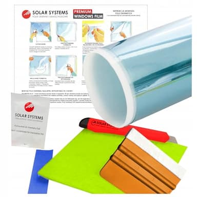 Solar Systems - Pellicola Termica per Finestre con Rivestimento Nano-Ceramico - Rivestimento Isolante per Finestre per l'Isolamento Termico - Pellicola di Protezione Solare - Spectra 75x100cm