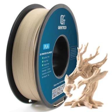 GEEETECH Filamento PLA 1.75 mm 1kg Spool per Stampante 3D, Filamento Stampante 3d Wood PLA, PLA Legno