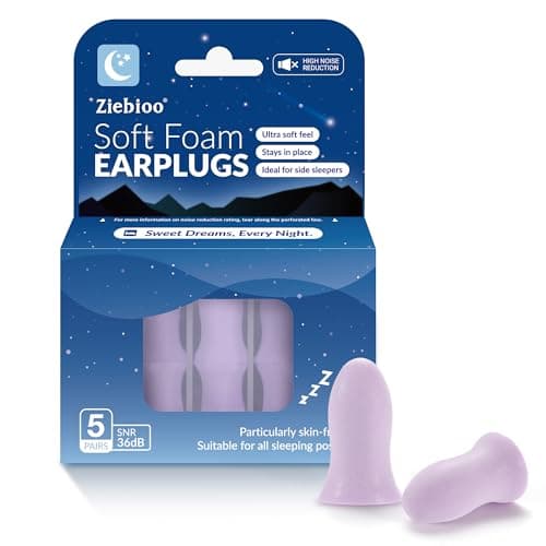 𝐓𝐎𝐏 𝟐𝟎𝟐𝟒 Ziebioo tappi orecchie dormire, Design ergonomico, SNR da 36 dB Tappi per le orecchie ipoallergenici con cancellazione del rumore per bloccare il russare, volare, studiare, lavorare