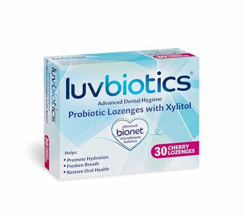 Luvbiotics Advanced Dental Hygiene with Probiotics Cherry Lozenges