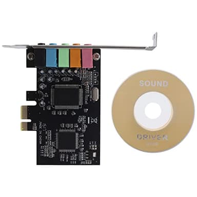 Giilayky Scheda Audio Interna 5.1 Adatta per Supporto a Basso Profilo, Scheda Audio Stereo 3D PCI-E, Chip PCI CMI8738 32/64 Bit