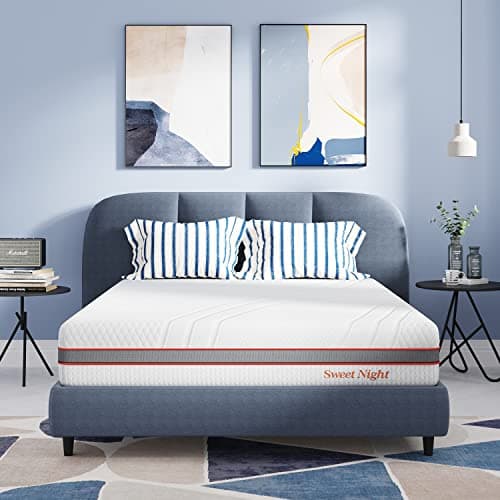 Sweetnight Materasso 135x190 Altezza 20 cm in Memory Foam - Multistrato Gel Foam Materasso Fornire Supporto, 100% Cotone Tessuto Traspirante (Lavabile), Qualità Certificato Oeko-Tex