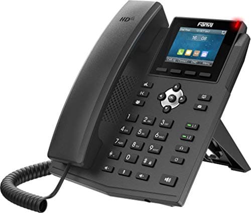 Fanvil X3SG - Telefono VoIP, 2,8", display a colori, 4 linee SIP, Gigabit Ethernet a doppia porta, adattatore di alimentazione non incluso