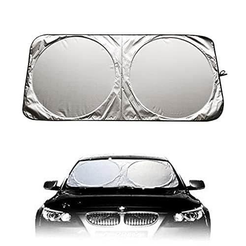 KYYLZ Parasole per Parabrezza,Parasole Auto Parabrezza,Parasole per Auto,Parasole per la Parabrezza Anteriore,Auto Protezione Parabrezza Protettore Contro i Raggi UV,Pieghevole e Portabil-160x86cm