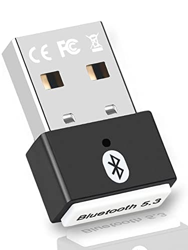 Adattatore Bluetooth PC, chiavetta USB Bluetooth 5.3 Dongle EDR Bluetooth per PC, desktop, laptop compatibile con Windows 11/10/8.1/7