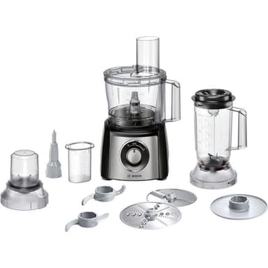 Bosch MultiTalent 3 Robot da Cucina Multifunzione Compatto - Oltre 50 Funzioni, 800 W, Ciotola 2,3 l, Accessori per Tagliare, Macinare, Affettare, Impastare, Grattugiare, Montare e Tritare Ghiaccio