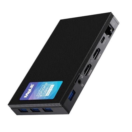 Mele Quieter2 Fanless Mini PC Intel Celeron J4125 8GB DDR4 128GB eMMC Mini Computer with Windows 10 Pro, Micro Desktop PC Supports 4K Dual-Screen Output, Dual WIFI, Gigabit Ethernet, BT4.2