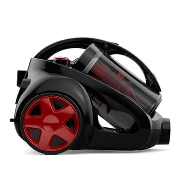 TESLA PowerClean Pro - Aspirapolvere Senza Sacco con Filtro HEPA Lavabile, Super Potente e Silenzioso, Stabilità Migliorata, Cavo Lungo, 800W, Nero e Rosso
