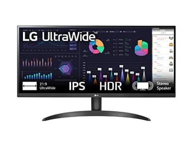 LG 29WQ60A Monitor 29" UltraWide 21:9 LED IPS HDR 10, 2560x1080, 1ms, AMD FreeSync 100Hz, Audio Stereo 14W, HDMI 1.4 (HDCP 2.2), Display Port 1.4, USB-C, Flicker Safe, Nero