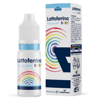 Lattoferrina Baby, integratore di LATTOFERRINA - AUMENTA LE DIFESE IMMUNITARIE - indicato DALLA NASCITA fino al 3 anno di età - CONSIGLIATO DAL MEDICO PEDIATRA - Gocce orali 16 ml