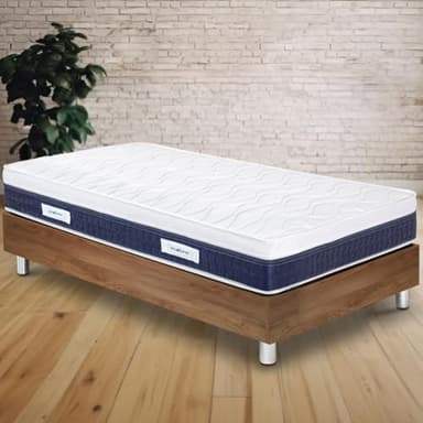 Ecoluna Materasso Singolo 80x190 in Memory Foam per Letto Una Piazza Ortopedico Rigido e Sfoderabile Alto 25 cm a 9 Zone Spedito Sottovuoto Antiacaro e Anallergico Made in Italy (Grecale)