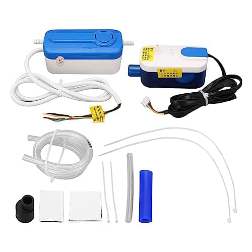 Pompa per Rimozione Condensa, Pompa di Scarico Condensa HVAC, Pompa Condensa Mini Split, AC110-240V, 24L/h, Altezza Massima di Aspirazione 6,6 Piedi, per Deumidificatore del Forno