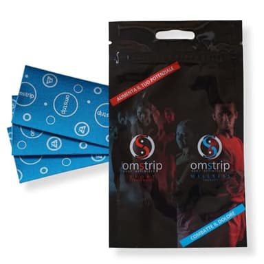 OMSTRIP Therapy Welness - 3 Cerotti antidolorifici elastici 5x10 cm Tecnologia Brevettata, Cerotti antinfiammatori Attivazione Immediata, Cerotti muscolari alleviano il dolore cronico e acuto
