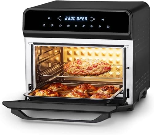 Ufesa Magnum Friggitrice ad Aria XXL, Air Fryer da 23 L, Doppia Resistenza, 8 Programmi, Girarrosto, 1800W, Controllo Digitale, Temperatura 230ºC, 6 Accessori Inclusi, Corpo In Metallo