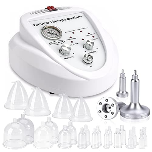 Yofuly Elettrico Massaggiatore per la Vuoto, Multifunzionale Massaggio Corpo a Vuoto, Macchina Massager del Vuoto per Coppettazione con 30 Coppe per il Vuoto e 3 Impugnature Gua Sha