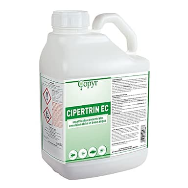COPYR | Cipertrin Ec: Insetticida Concentrato contro insetti volanti e striscianti. Tanica da 5 L