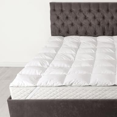 Banzaii Topper Matrimoniale 160/170 cm x 190/200 cm Trapuntato, Anallergico e Traspirante con Elastici, Made in Italy