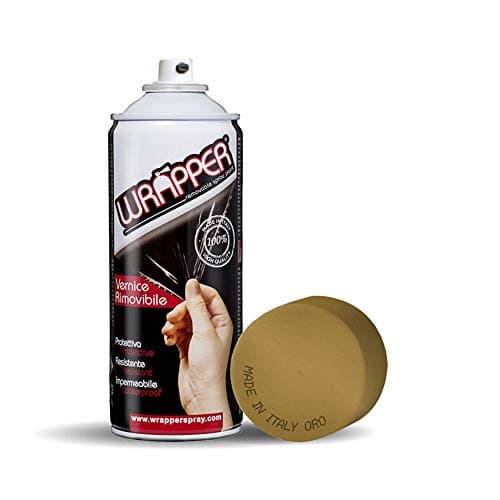 4R Quattroerre.it 16431 Wrapper Spray Vernici Rimovibili Tinta Speciale Oro