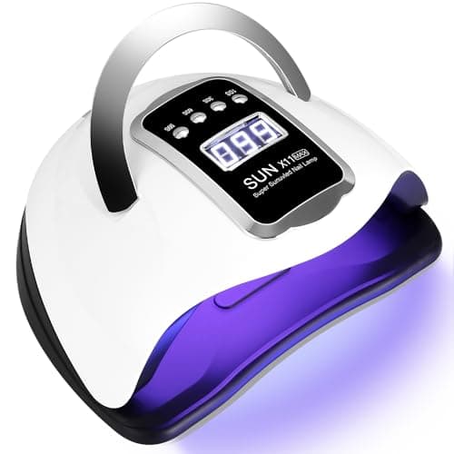 JOFLVA Lampada UV LED Unghie, 280W Professionale Semipermanente Curare Rapidamente Pedicure Fornetto Unghie per Tutti i Smalti, Automatico Sensore e Schermo 4 Timer per Manicure a Casa e in Salone