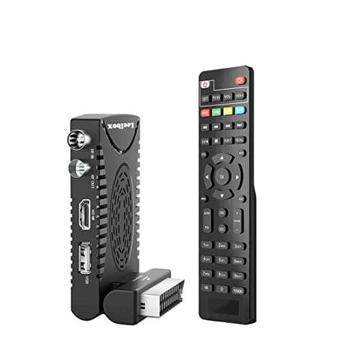 Decoder Digitale Terrestre DVB-T2 H.265 HEVC Main 10 Bit, Ricevitore Digitale Terrestre TV HD Riceve TUTTI i canali gratuiti, Supporta SCART HDMI Multimedia PVR USB WiFi [2in1 Telecomando Universale]