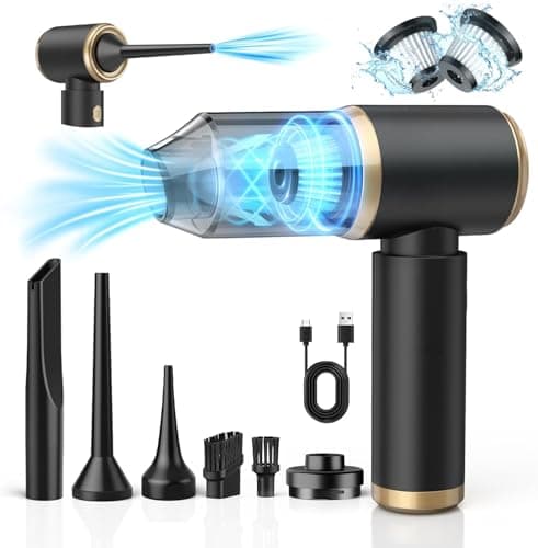 NIWOHOM Aspirabriciole Senza Fili Potente, 15000 PA Ricaricabile Aspirapolvere Auto Portatile, 120W Cordless Aspirapolvere Portatile per Casa, Divano, Animale Domestico,Auto, Cucina